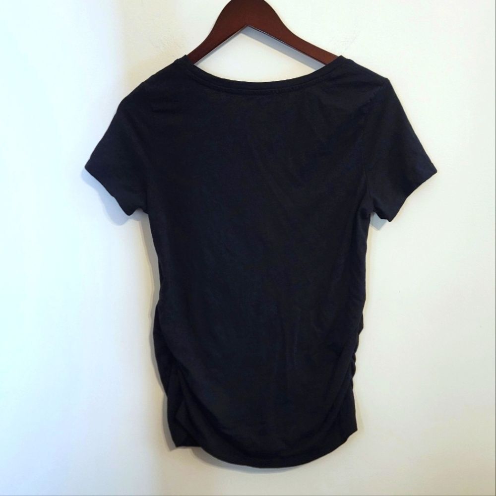 Sonoma Black V-Neck Maternity Tee Size Small - Picture 4 of 6